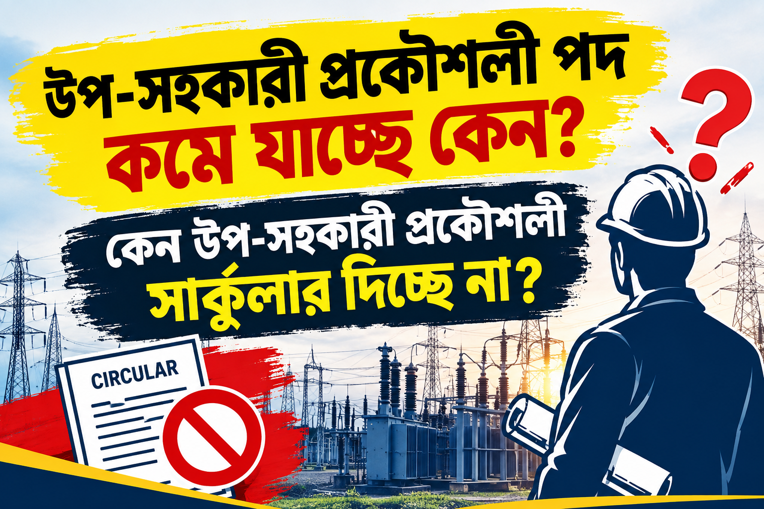 উপ-সহকারী প্রকৌশলী পদ কমছে কেন?